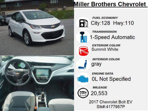 2017 Chevrolet Bolt 1G1FW6S07H4177957