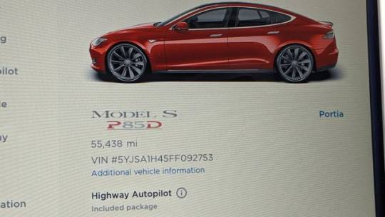 2015 Tesla Model S 5YJSA1H45FF092753