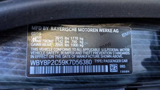 2019 BMW i3 WBY8P2C59K7D56380