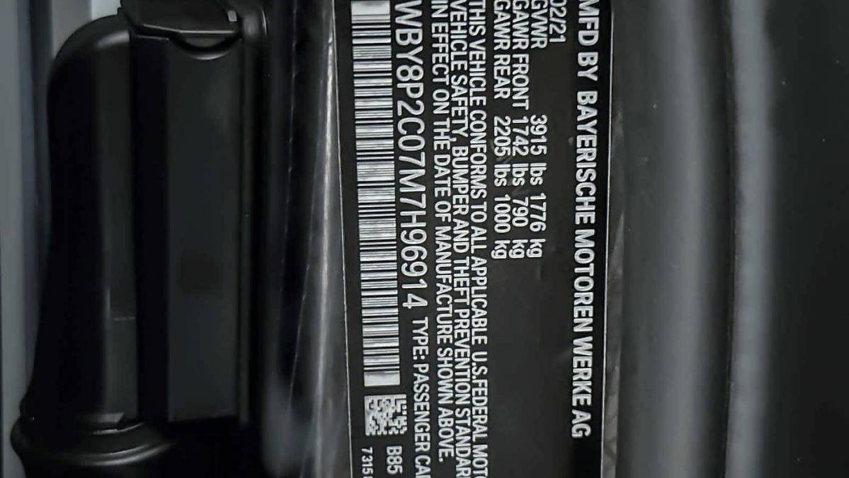 2021 BMW i3 WBY8P2C07M7H96914