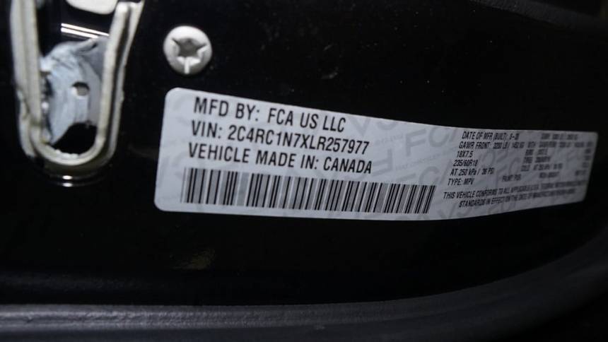 2020 Chrysler Pacifica Hybrid 2C4RC1N7XLR257977