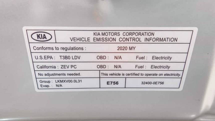 2020 Kia NIRO EV KNDCC3LG2L5076437