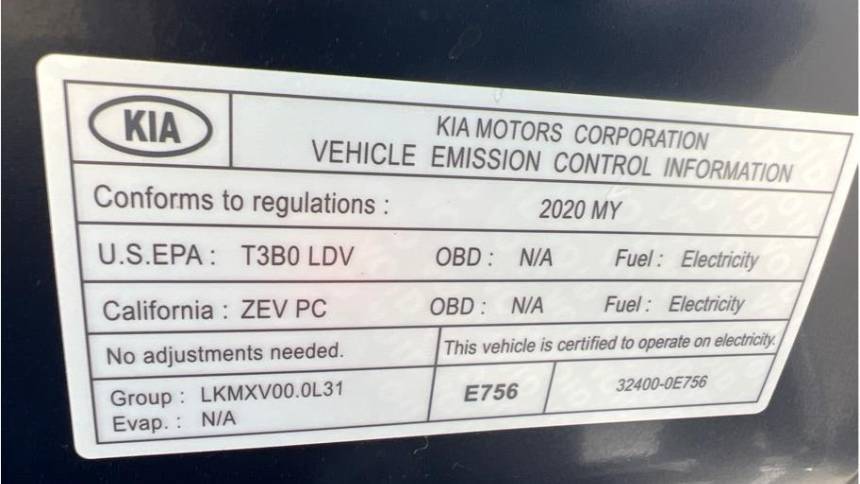 2020 Kia NIRO EV KNDCC3LG4L5055668