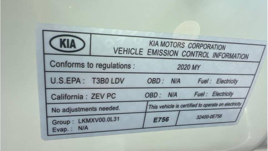 2020 Kia NIRO EV KNDCC3LG8L5056189