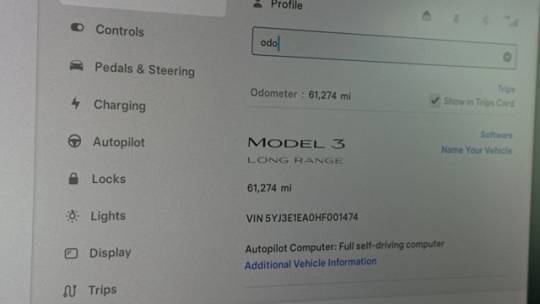 2017 Tesla Model 3 5YJ3E1EA0HF001474