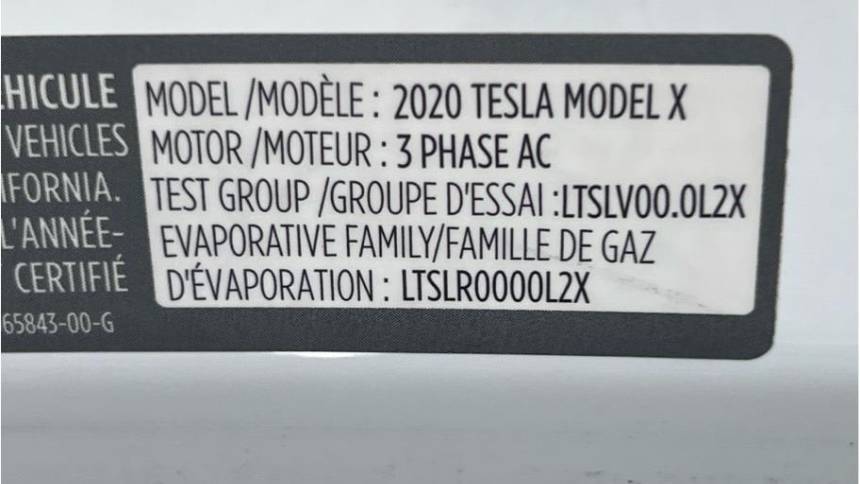 2020 Tesla Model X 5YJXCBE40LF233251