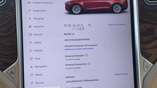 2017 Tesla Model X 5YJXCDE29HF055311