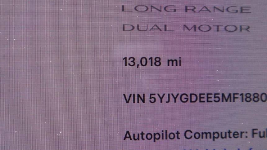 2021 Tesla Model Y 5YJYGDEE5MF188015