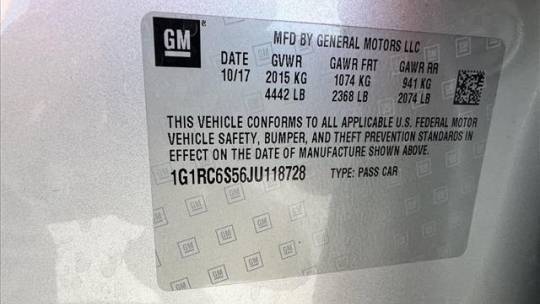 2018 Chevrolet VOLT 1G1RC6S56JU118728