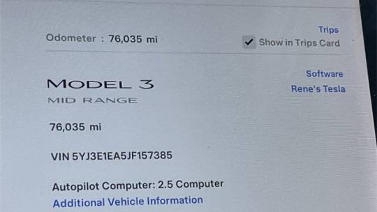 2018 Tesla Model 3 5YJ3E1EA5JF157385